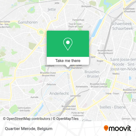 Quartier Merode map
