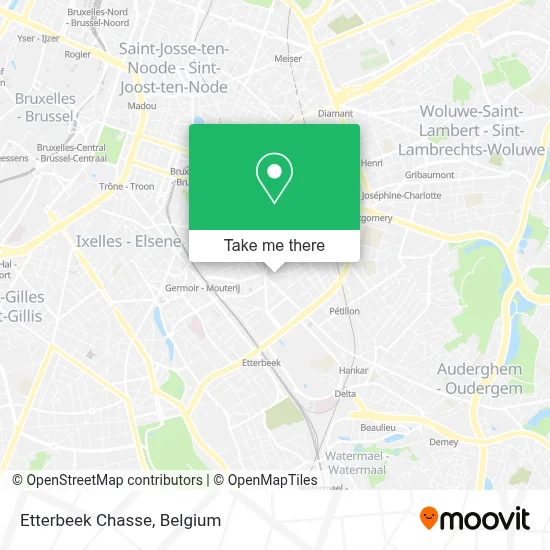 Etterbeek Chasse map