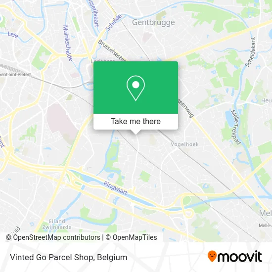 Vinted Go Parcel Shop map