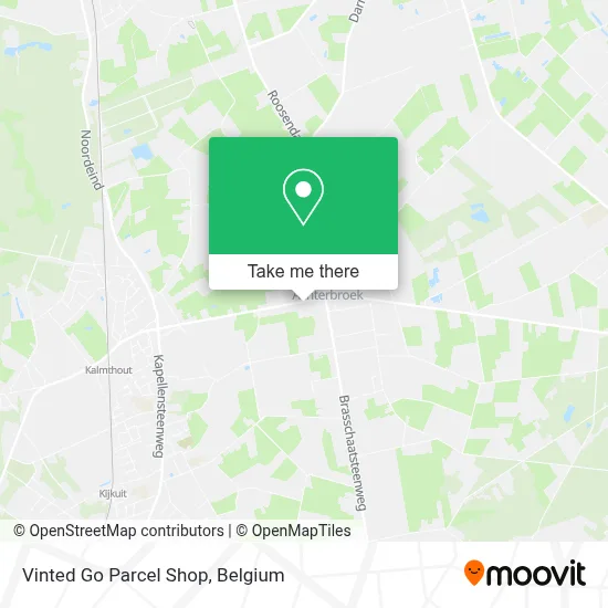 Vinted Go Parcel Shop map