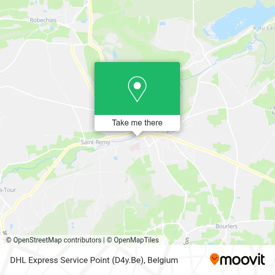 DHL Express Service Point (D4y.Be) map
