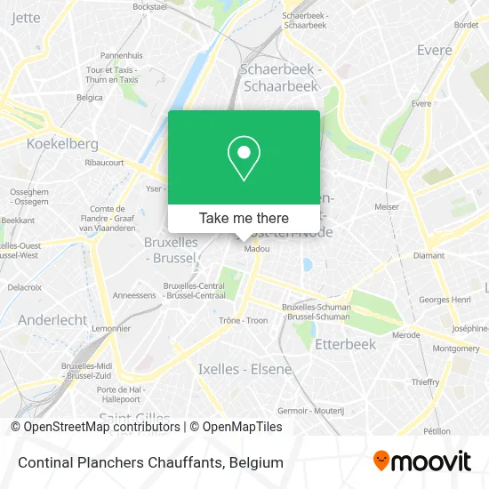 Continal Planchers Chauffants map