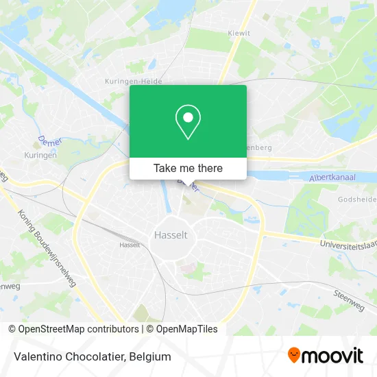 Valentino Chocolatier map