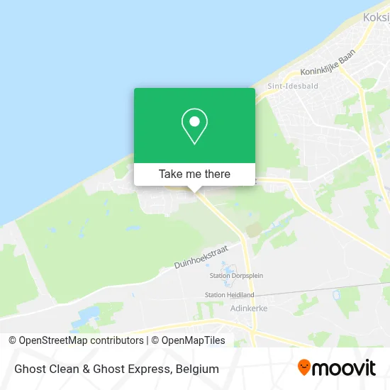 Ghost Clean & Ghost Express map
