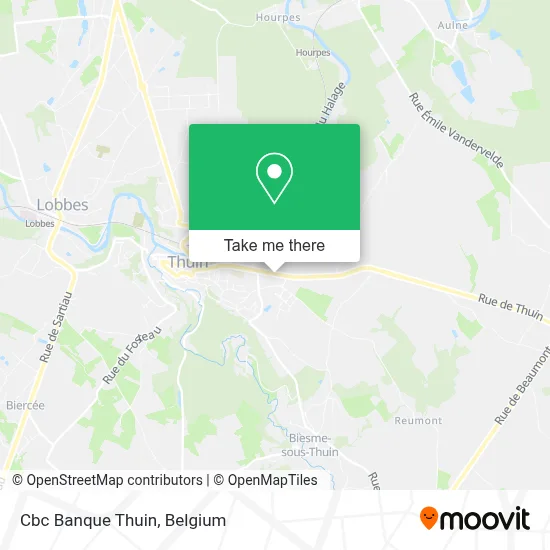 Cbc Banque Thuin map