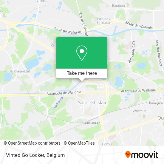 Vinted Go Locker map