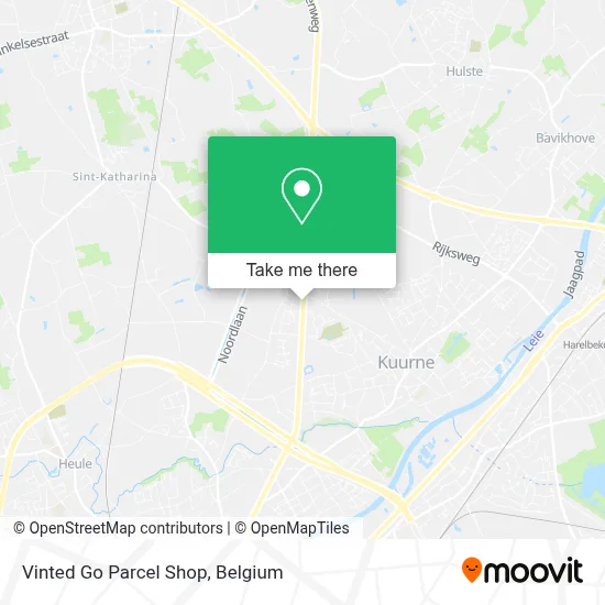 Vinted Go Parcel Shop map