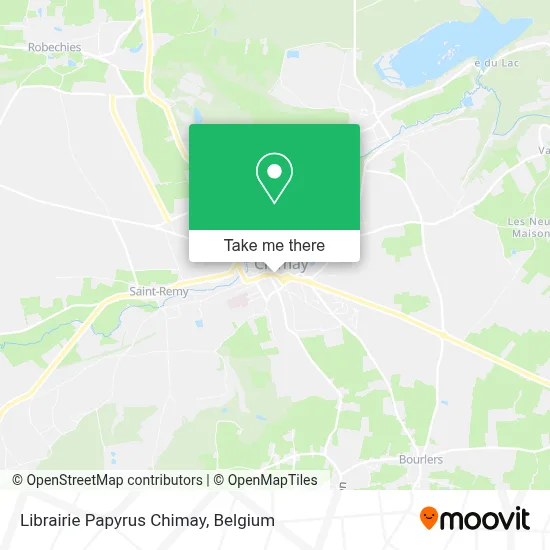 Librairie Papyrus Chimay map