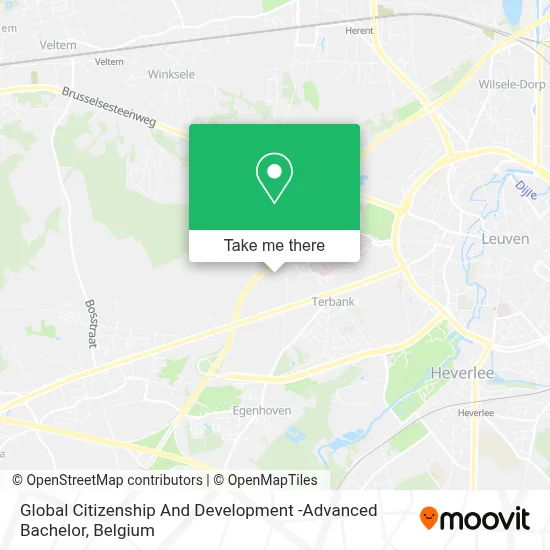 Global Citizenship And Development -Advanced Bachelor map