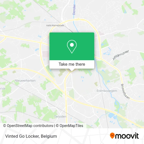 Vinted Go Locker map