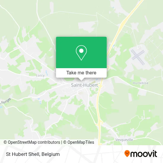 St Hubert Shell map