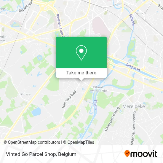 Vinted Go Parcel Shop map