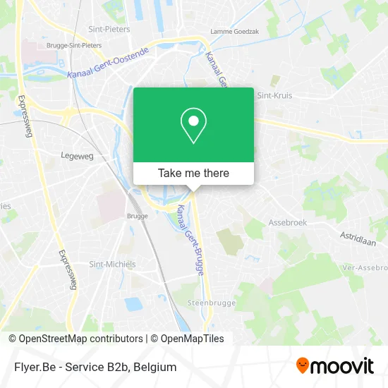 Flyer.Be - Service B2b map