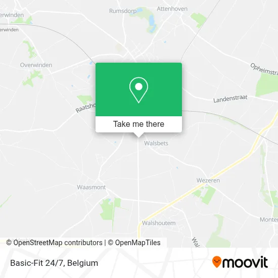 Basic-Fit 24/7 map