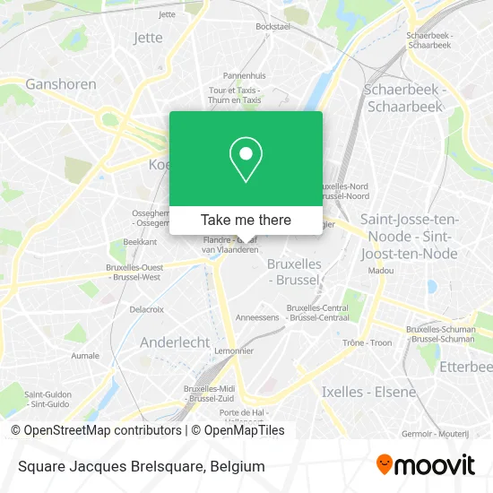 Square Jacques Brelsquare map