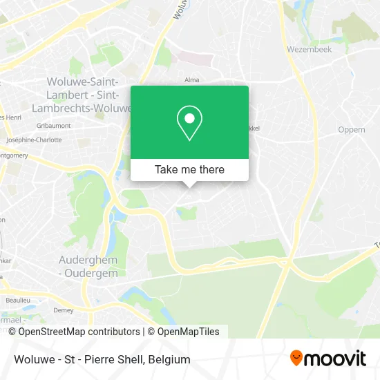 Woluwe - St - Pierre Shell map