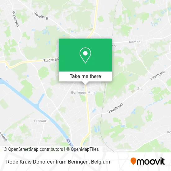 Rode Kruis Donorcentrum Beringen map