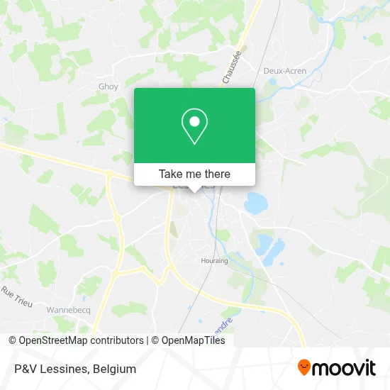 P&V Lessines map