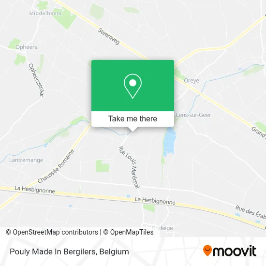 Pouly Made In Bergilers map