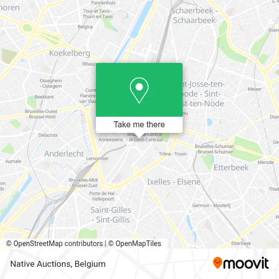 Native Auctions map
