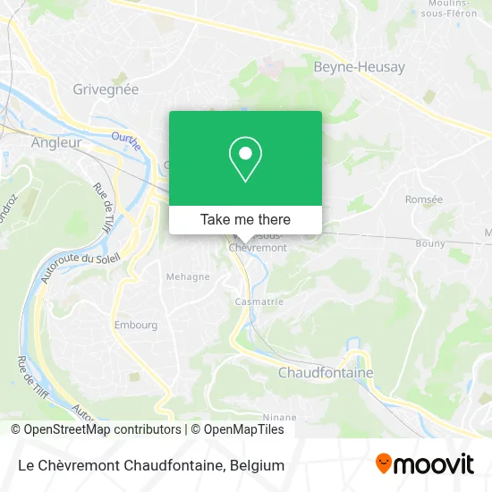 Le Chèvremont Chaudfontaine map