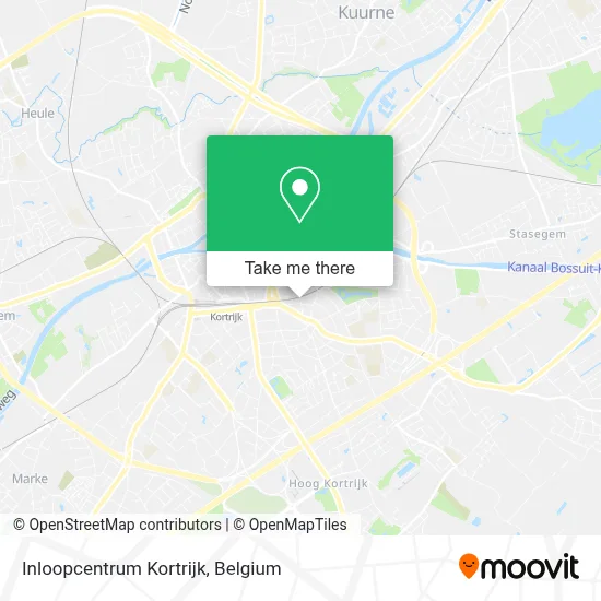 Inloopcentrum Kortrijk map
