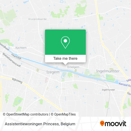 Assistentiewoningen Princess map