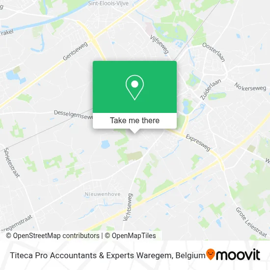 Titeca Pro Accountants & Experts Waregem map
