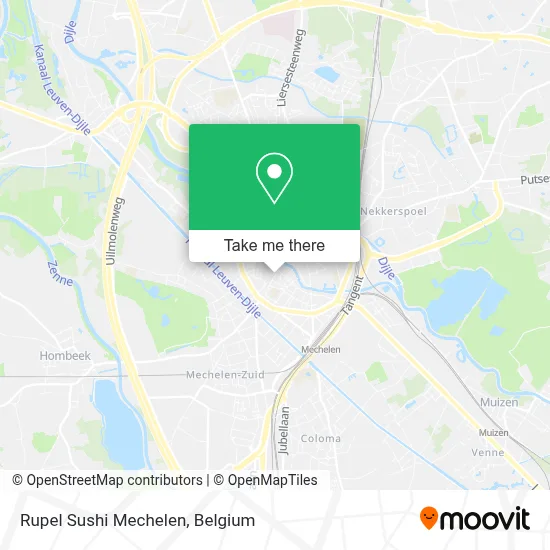 Rupel Sushi Mechelen map