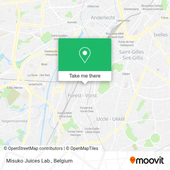 Misuko Juices Lab. map