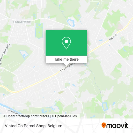 Vinted Go Parcel Shop map