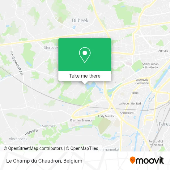 Le Champ du Chaudron map