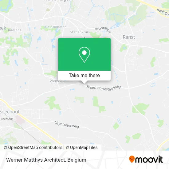 Werner Matthys Architect map