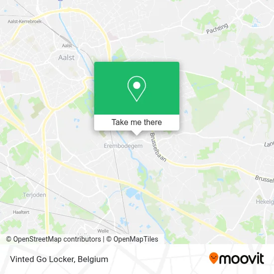 Vinted Go Locker map