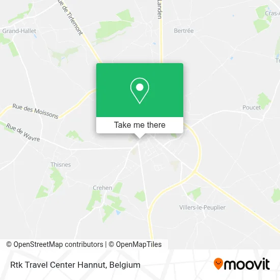 Rtk Travel Center Hannut map