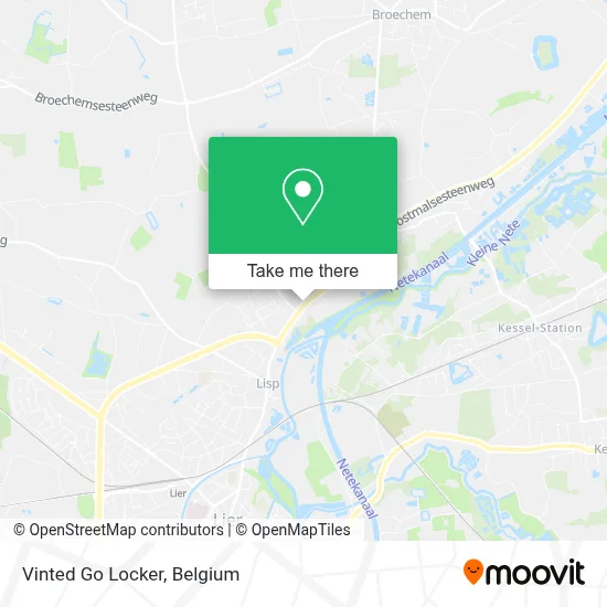 Vinted Go Locker map