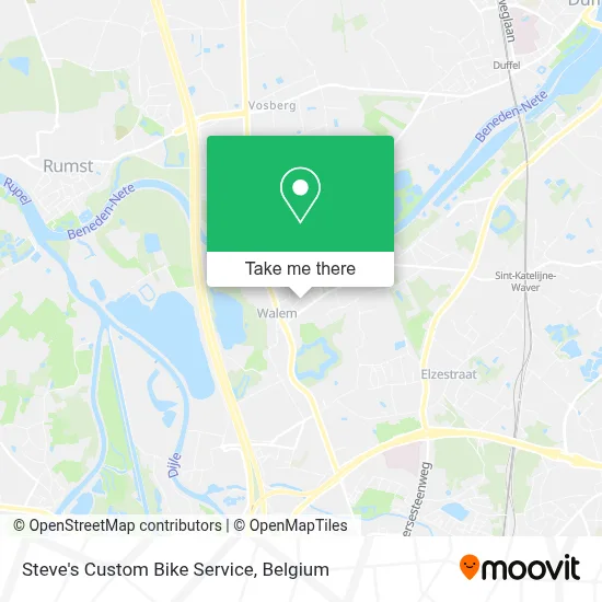 Steve's Custom Bike Service map