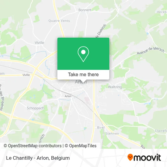 Le Chantilly - Arlon map