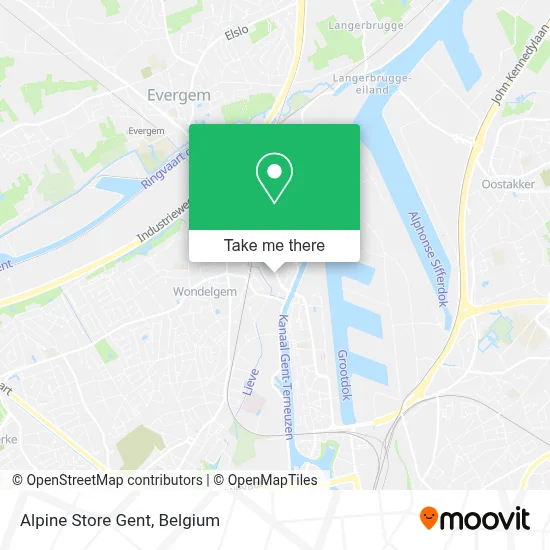 Alpine Store Gent map