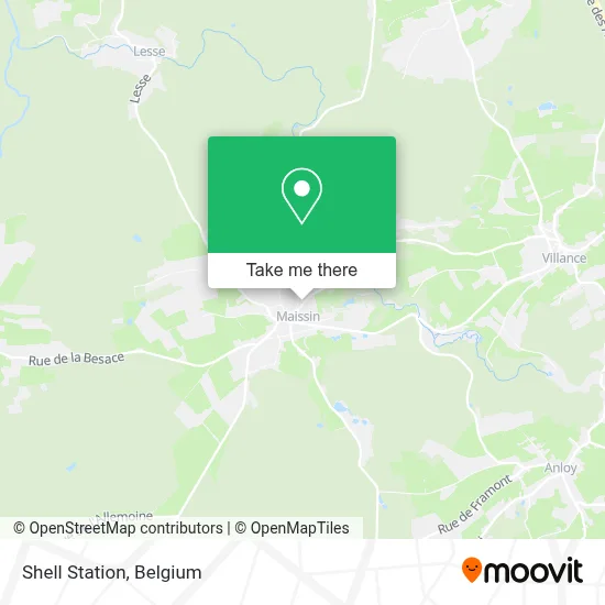 Shell Station map