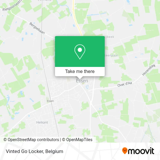 Vinted Go Locker map