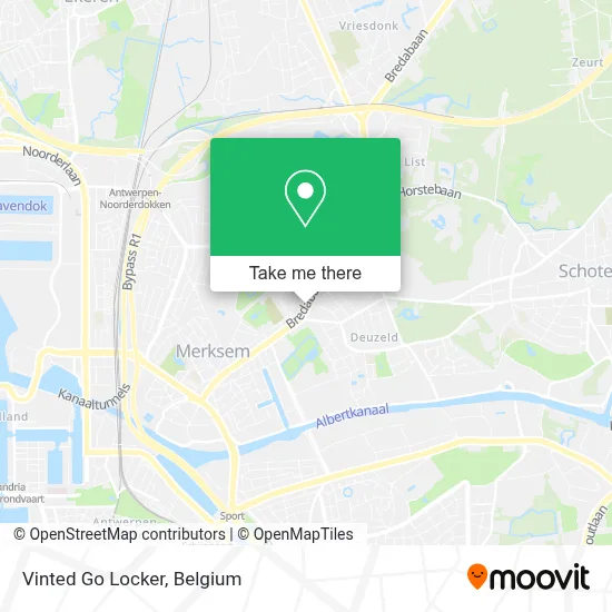 Vinted Go Locker map