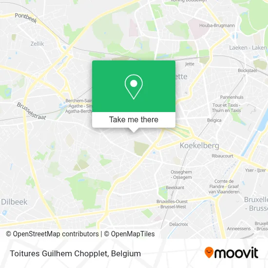 Toitures Guilhem Chopplet map