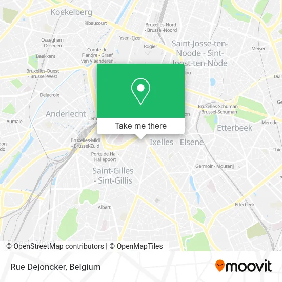 Rue Dejoncker plan