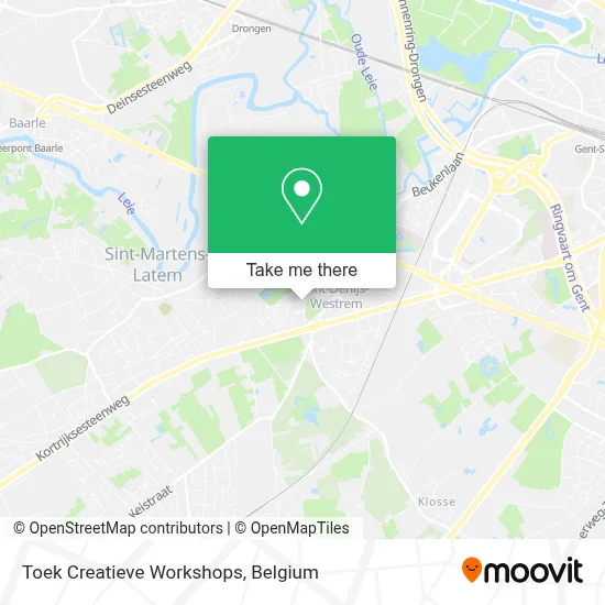 Toek Creatieve Workshops map