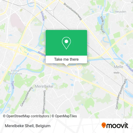 Merelbeke Shell map