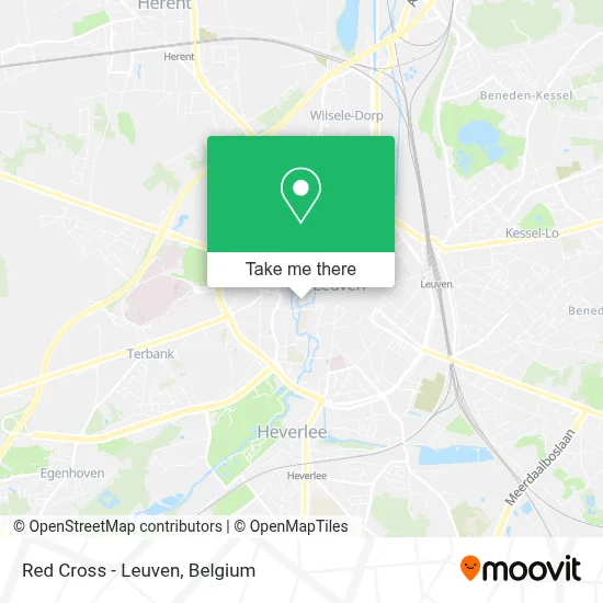 Red Cross - Leuven map