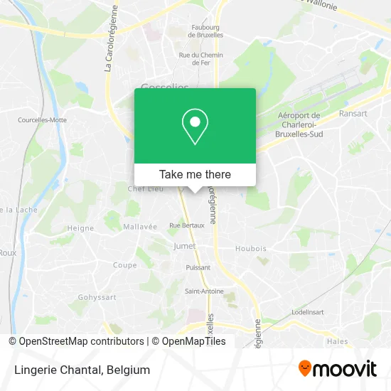 Lingerie Chantal map