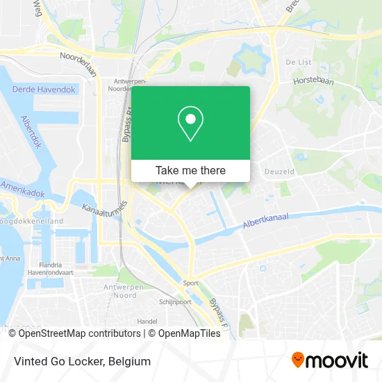 Vinted Go Locker map