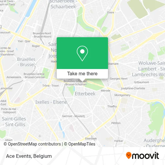 Ace Events map